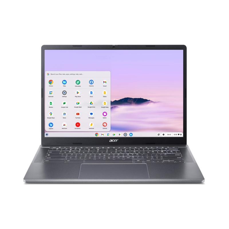 Acer Chromebook Plus 514 CBE574-1-R2Z6 AMD Ryzen™ 5 7520C 35,6 cm (14") WUXGA 8 Go LPDDR5x-SDRAM 128 Go SSD Wi-Fi 6 (802.11ax) ChromeOS Gris Français