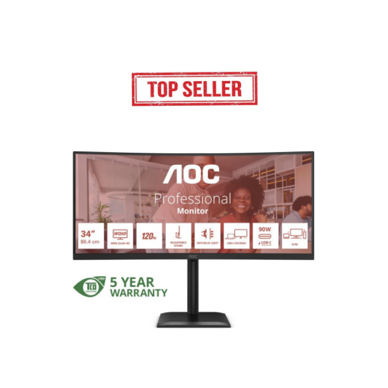 AOC E4 CU34E4CV · 34″, UWQHD