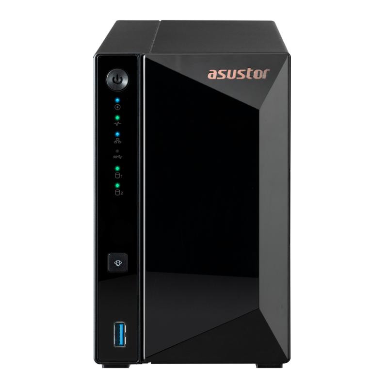 Asustor Drivestor 2 Pro Gen2 AS3302T v2 NAS Realtek RTD1619B 2 Go DDR4 ADM Noir
