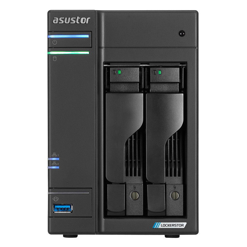 Asustor Lockerstor 2 Gen2 + (AS6702T v2) · Celeron N5105, 4 Go