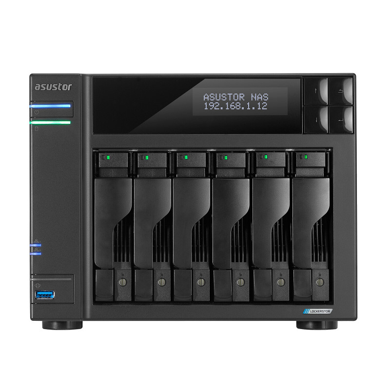 Asustor Lockerstor 6 Gen2 · Celeron N5105, 8 Go