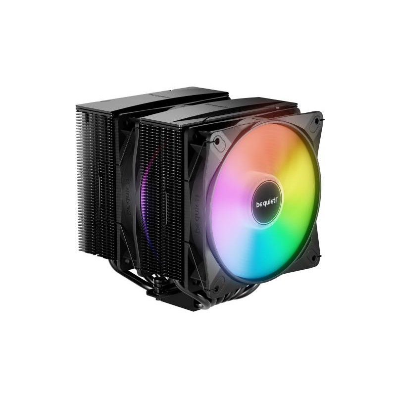 be quiet! Pure Rock PRO 3 Black| Ventirad double tour, socket Intel et AMD, finition noire, ARGB