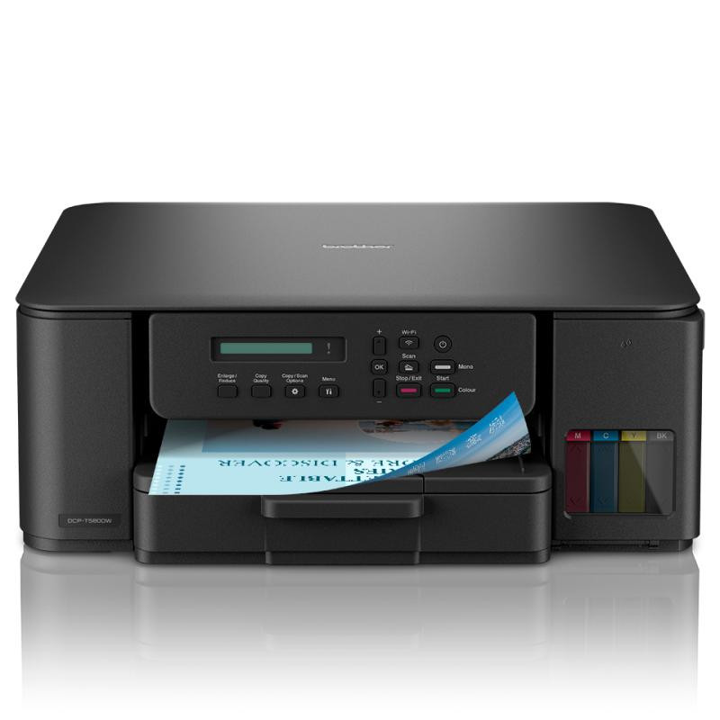 Brother DCP-T580DW imprimante multifonction 3-en-1 compacte Tankbenefit à réservoir d'encre