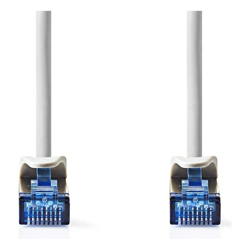 CABLE RJ45 CAT-6a S/FTP  MALE -MALE 15M GRIS