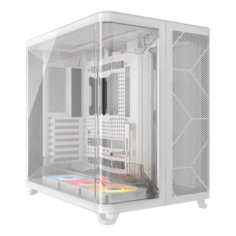 Corsair AIR 5400 RS-R ARGB Mid-Tower PC Case, White