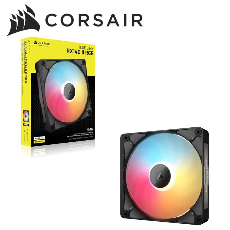 Corsair iCUE Link RX140 II RGB, 140mm RGB Fan, Single Fan