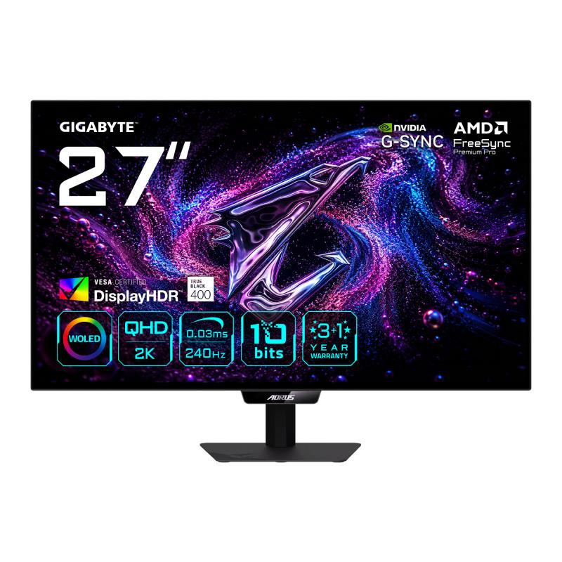 Gigabyte Aorus Elite FO27Q24G Moniteur Gaming Woled 27” 2K QH