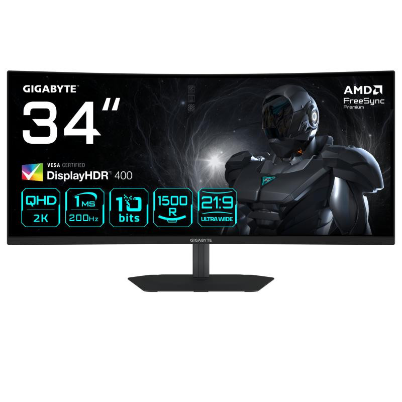 Gigabyte G34WQC2 Moniteur Gaming Incurvé 34" WQHD