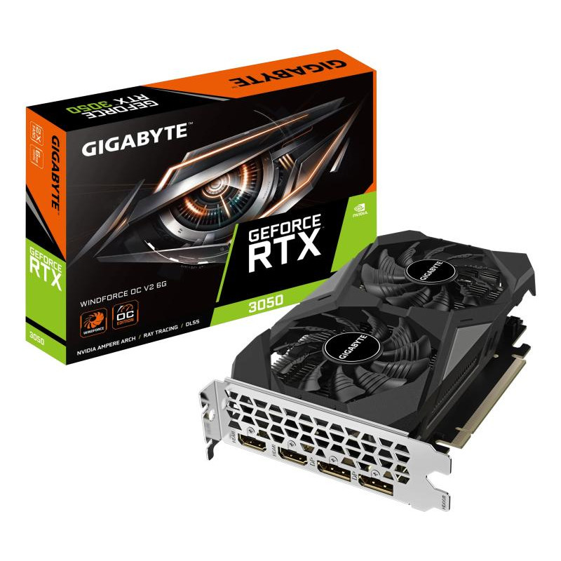 Gigabyte GeForce RTX 3050 Windforce OC V2 6G Nvidia 6 Go GDDR6