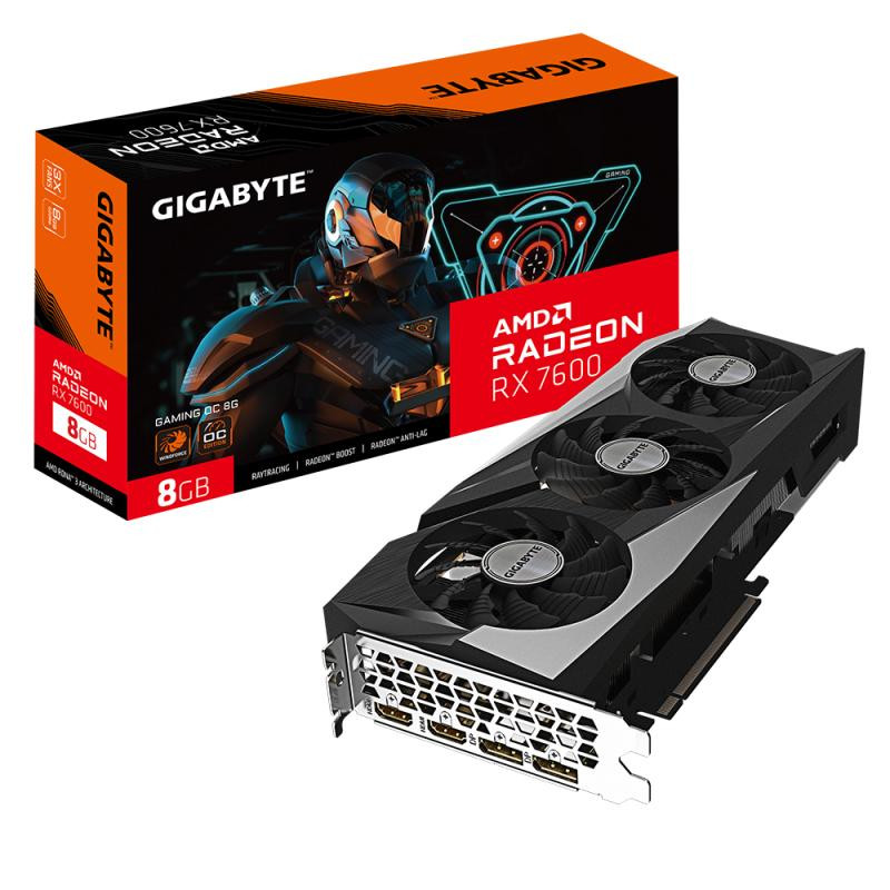 Gigabyte Gaming Radeon RX 7600 OC 8G AMD 8 Go GDDR6