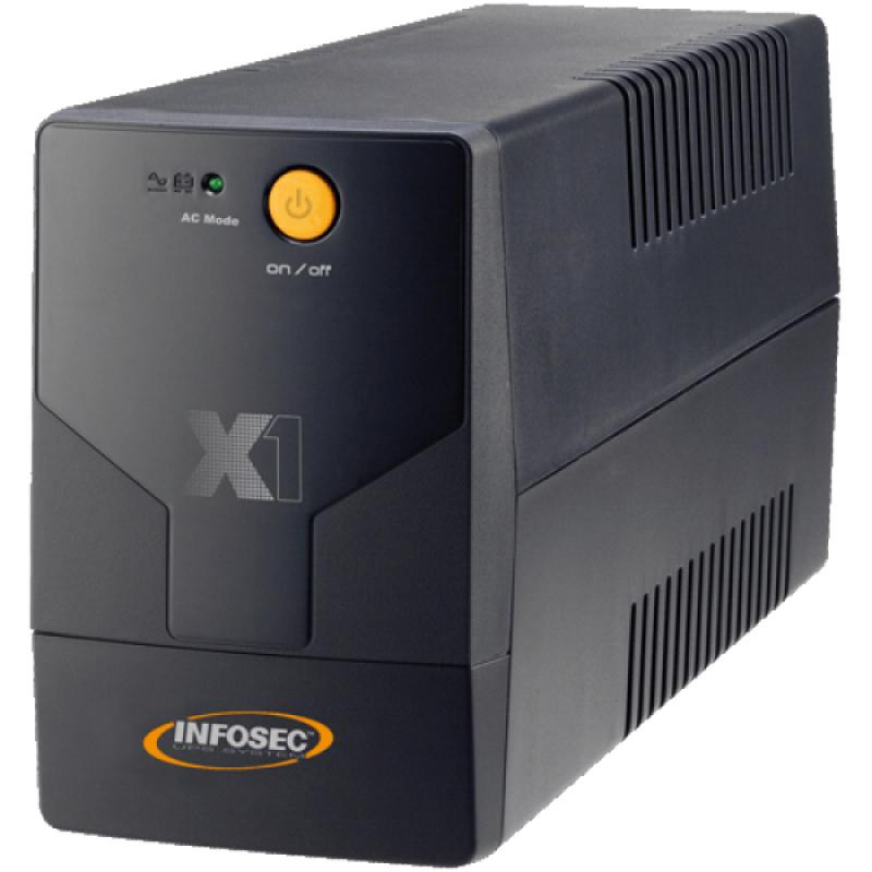 Infosec X1 EX 500 alimentation d'énergie non interruptible Interactivité de ligne 0,5 kVA 2 sortie(s) CA