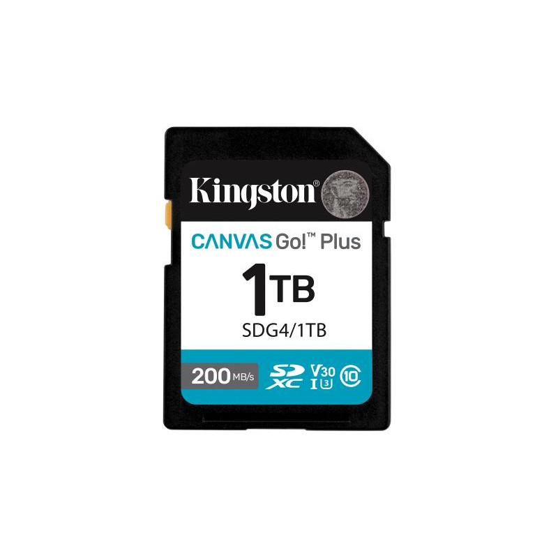 Kingston Canvas Go! Plus 1 To Sdxc Canvas Go Plus Gen4 200 Mo/s C10 UHS-I U3 V30