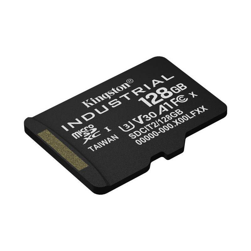 Kingston Carte 128GB microSDXC Industrielle C10 A1 pSLC emballage individuel sans adaptateur