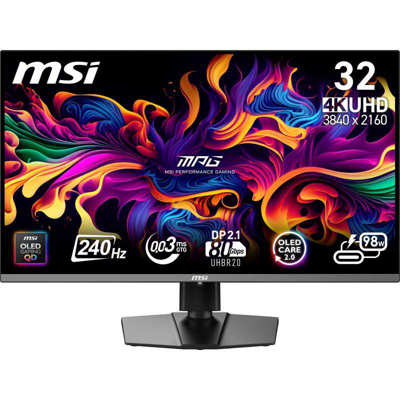 MSI MPG 322URX QD-OLED · 31,5″, 4K UHD