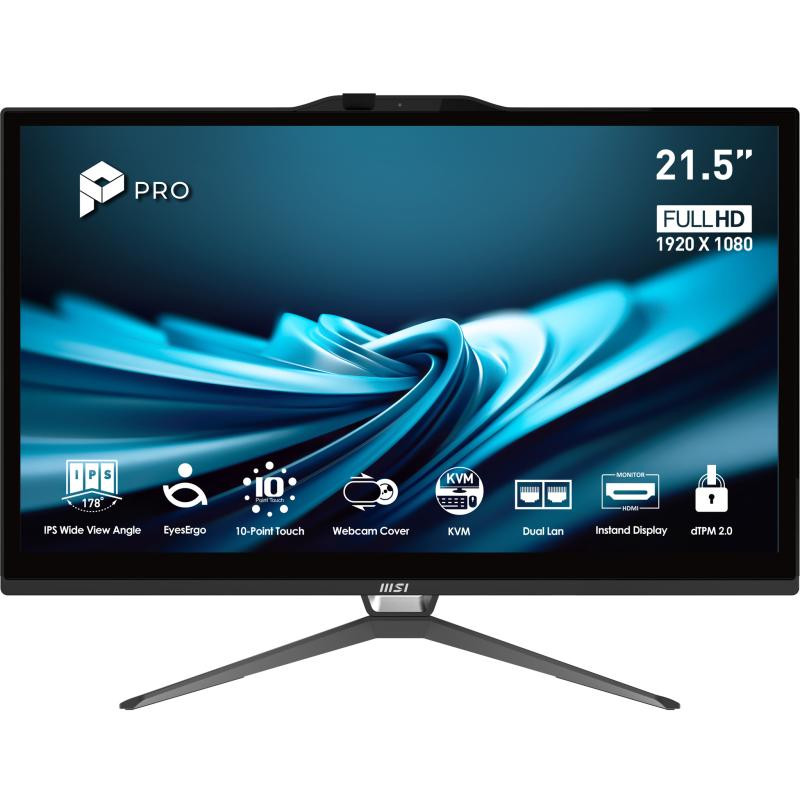 MSI Pro AP222T 14MA-613EU Intel® Core™ i3 i3-14100 54,6 cm (21.5") 1920 x 1080 pixels Écran tactile · 21,5″, Full HD, 8 Go