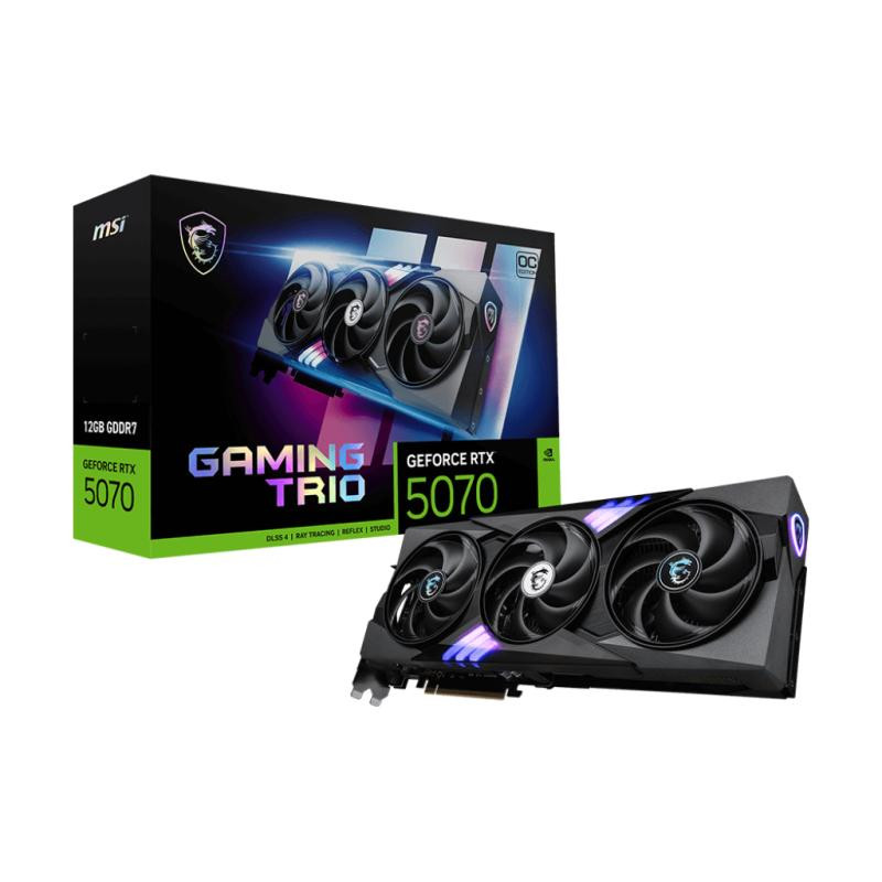 MSI Gaming GeForce RTX 5070 12G Trio OC Nvidia 12 Go GDDR7