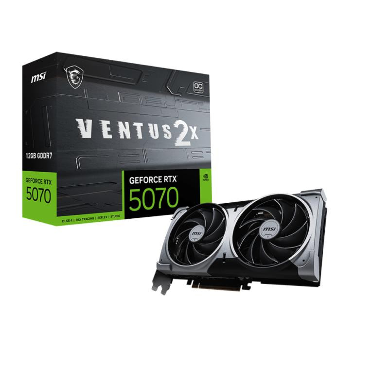 MSI GeForce RTX 5070 12G Ventus 2X OC Nvidia 12 Go GDDR7