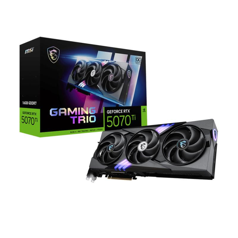MSI Gaming GeForce RTX 5070 Ti 16G Trio OC Nvidia 16 Go GDDR7