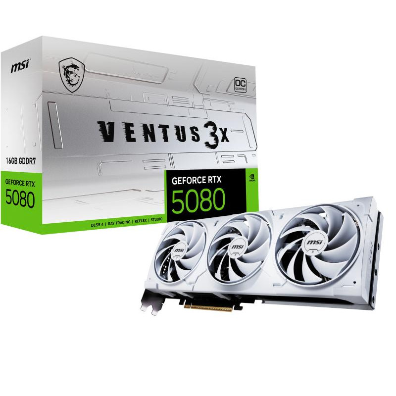 MSI Ventus Geforce RTX 5080 16G 3X OC White