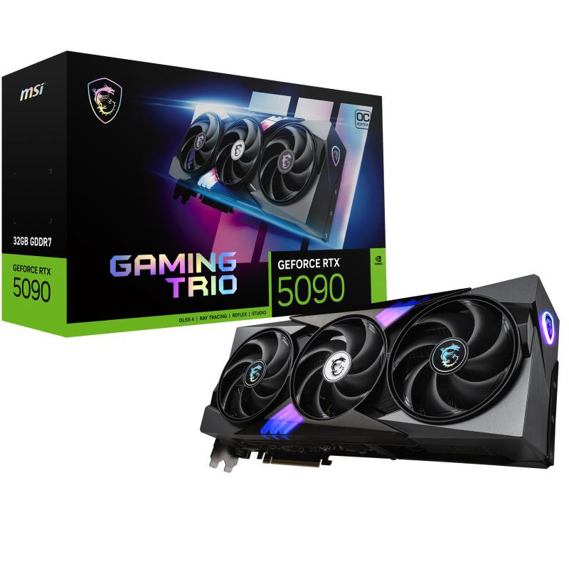 MSI Gaming GeForce RTX5090 Trio OC 32GB Nvidia GeForce RTX 5090 32 Go GDDR7