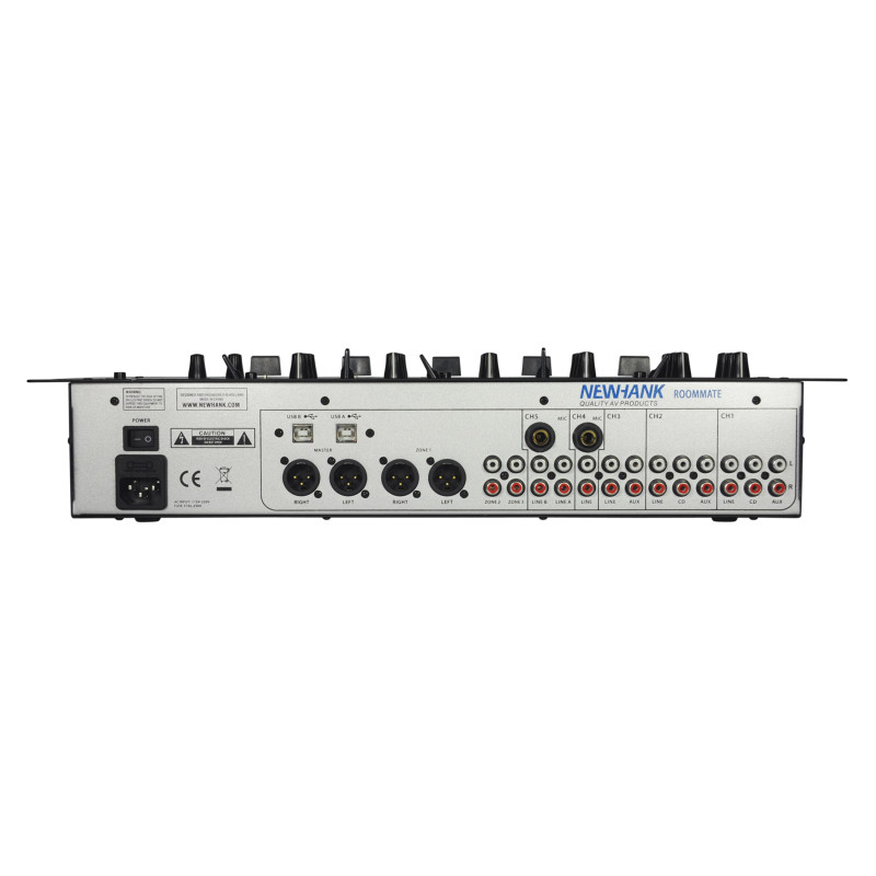 Newhank Mélangeur Audio 11 Entrées 3 MIC 2 USB