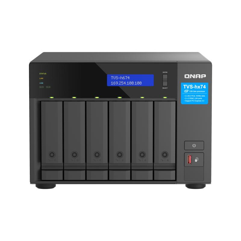 QNAP TVS-H674 · i5-12400, 32 Go