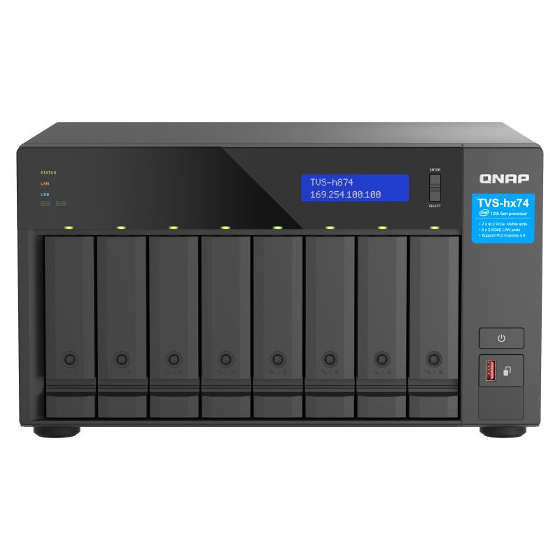 QNAP TVS-h874 · i5-12400, 32 Go