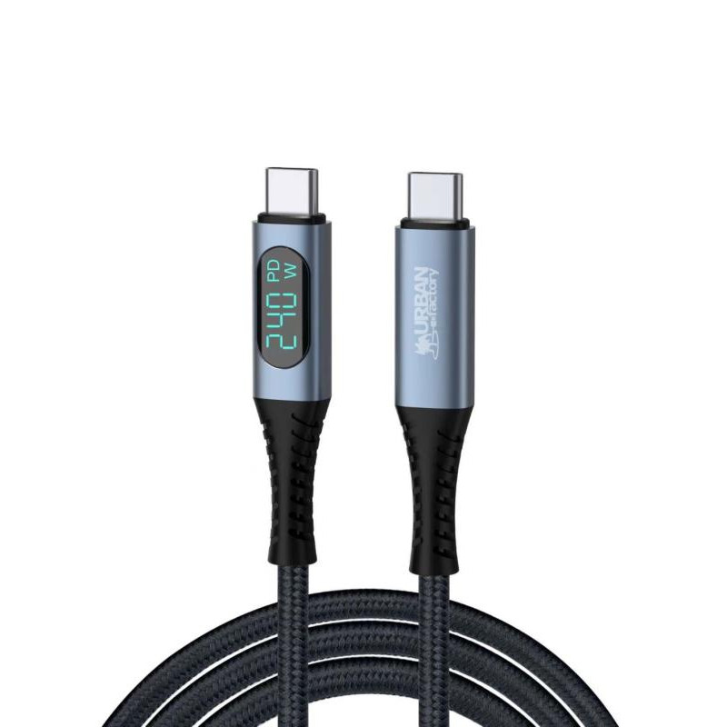Urban Factory Câble USB-C > USB-C 1.5m Ledee